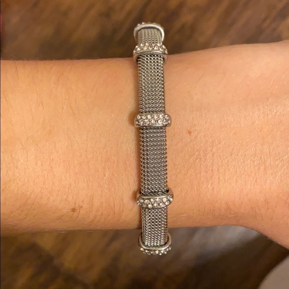 Silver bangle bracelet
